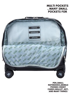 Wires 3 Piece Kids School Trolley Bag laptop compartment 8 Wheels With Lunch bag & Pencil Case  - Image 3