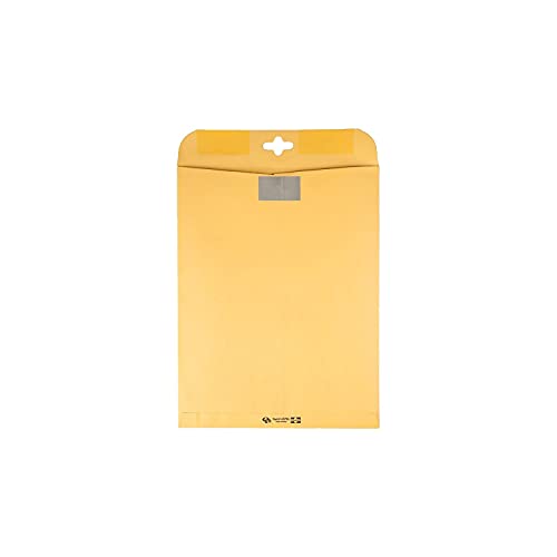Quality Park 10 x13 Inch ClearClasp Catalog Envelopes for Mail or Storage w/Redi-Tac Clasp and Gummed Closure, 28lb Brown Kraft, 100/Box (QUA43768) - Image 4