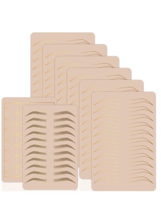 2 Pcs Inkless Double Sided Microblading Practice Skins with Brows and Geometric Shapes for Eyebrow Tattoos, Permanent Makeup Silicone Skins Practice Brows Microshading and Needling, Fake Skin Sheets - pzsku/ZF2B9AF09C9B7FA5E6115Z/45/_/1681205268/bcdecee6-1412-46da-a5fa-36fb9db74b2b