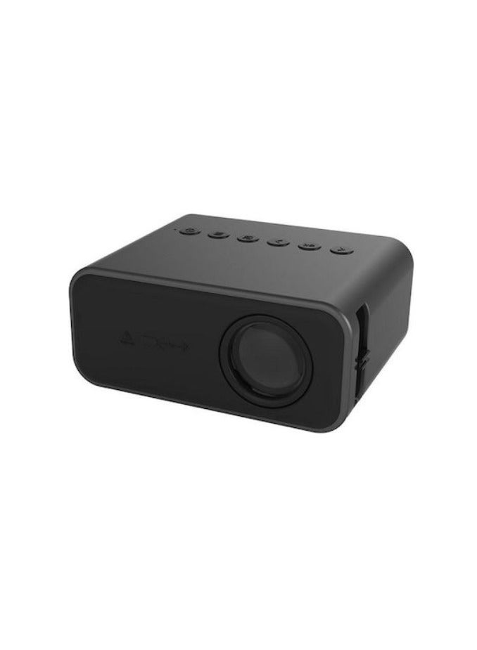 New T500 Mini Projector 1920x1080P 80 Lumens Mini Home Theater LED HD Digital Portable Projector With Remote Control & Adaptor  - Image 1