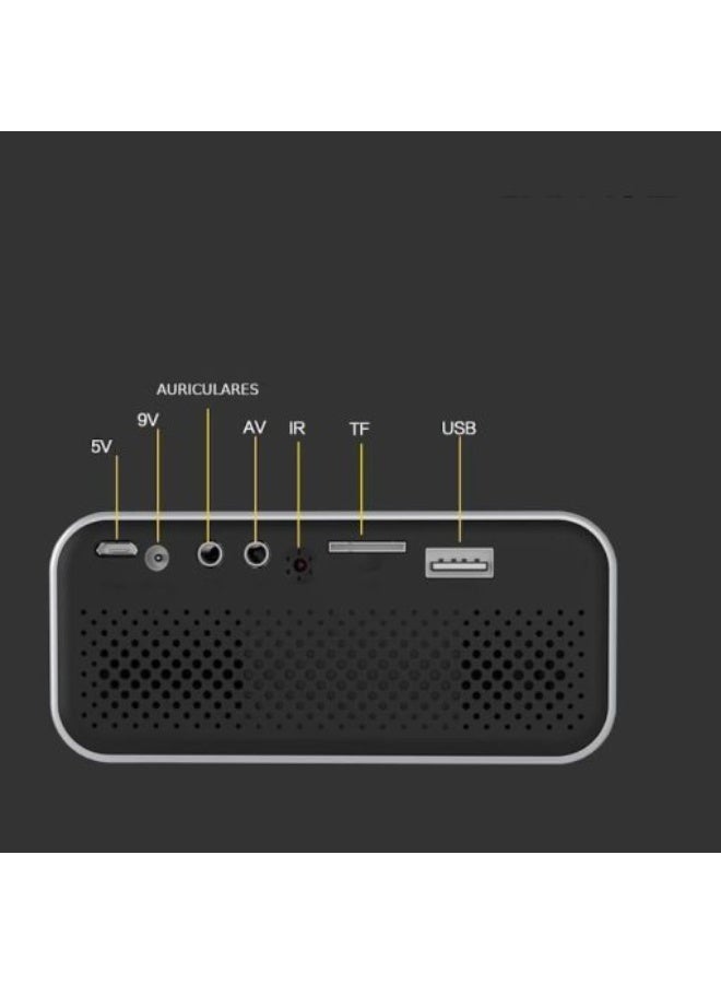 New T500 Mini Projector 1920x1080P 80 Lumens Mini Home Theater LED HD Digital Portable Projector With Remote Control & Adaptor  - Image 3