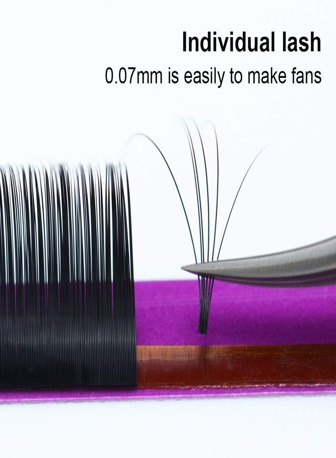 NAGARAKU Eyelash Extensions Individual Volume 0.07 B curl 8-10-12mm Mix classic 3 Layers Camellia Faux Mink Lash Soft Light no glue on base (0.07mmB-8-10-12) - Image 4