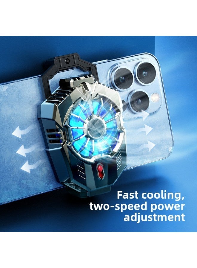 Back Clip Mobile Phone Semiconductor Radiator Refrigeration Cooling Artifact With Frozen Chicken Artifact-Color:Electroplated Silver - Image 2