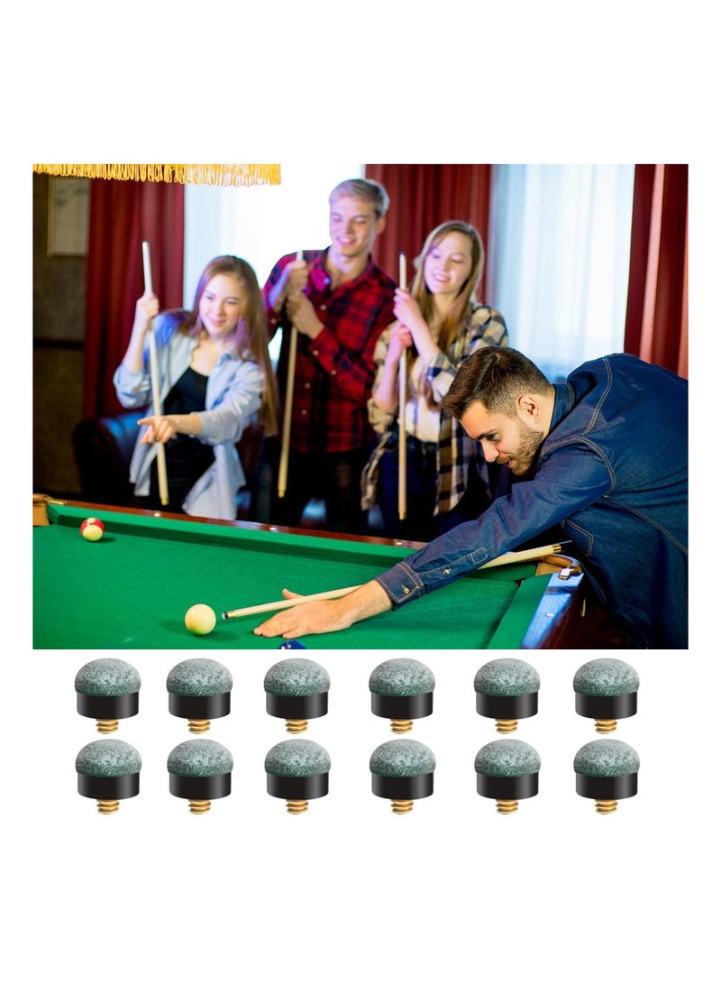 KASTWAVE 24Pcs Screw-on Pool Stick Tips, 12mm Replacement Cue Tips Billiard Cue Tips with Shaper for Pool Cues and Snooker, Bule - Image 3