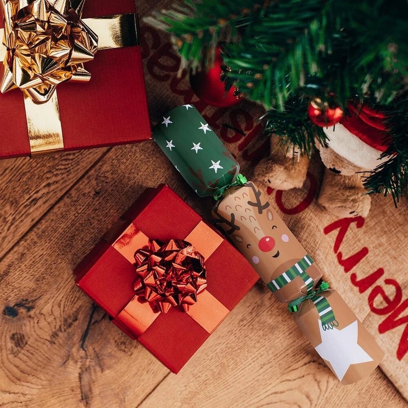 RSW 6 هدايا رودولف داش 12 بوصة من كراكرز عيد الميلاد - هدايا حفلات العطلات، متعة احتفالية، وأنشطة موسمية للأطفال والعائلة، أساسيات احتفال عيد الميلاد - Image 4