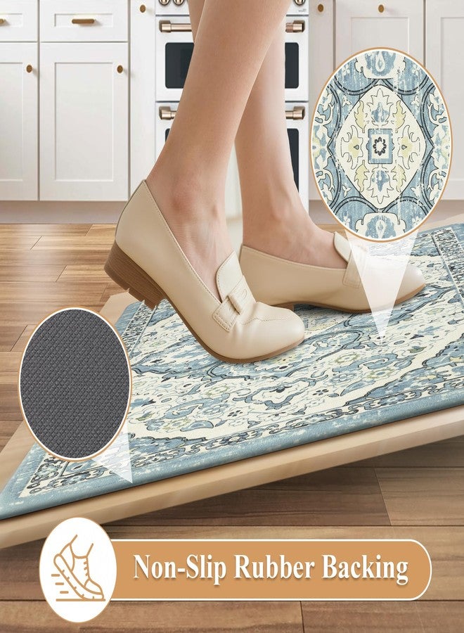 Ileading Anti Fatigue Kitchen Rugs Sets of 2 Cushioned Kitchen Mats for Floor Waterproof Kitchen Mat Set Non Slip Comfort Standing Mat for Kitchen, Office, Sink, Laundry - Image 4