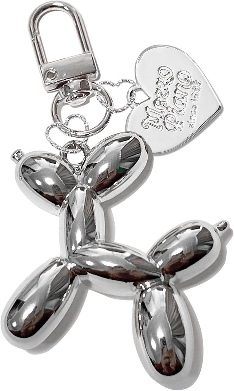 LAEKOU Jelly Balloon Dog Design Keychain for Women, Cute Girls Key Chain, Key Chains Accessories for Car Keys - Image 1