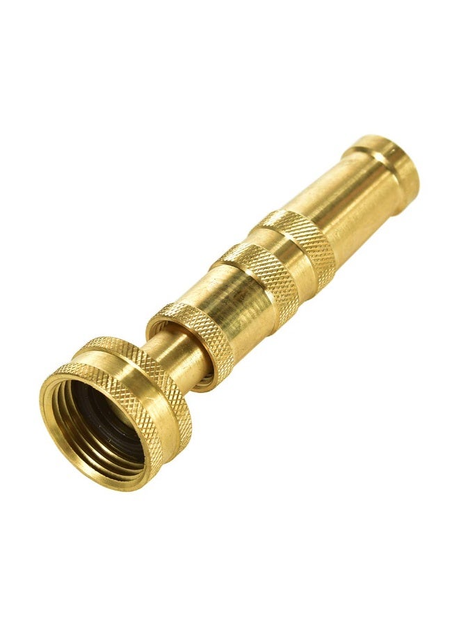 KISSUN 4" Heavy-Duty Brass Hose Nozzle, Adjustable Twist Hose Nozzle, Jet Sweeper Nozzle, Garden Sprayer - Image 3