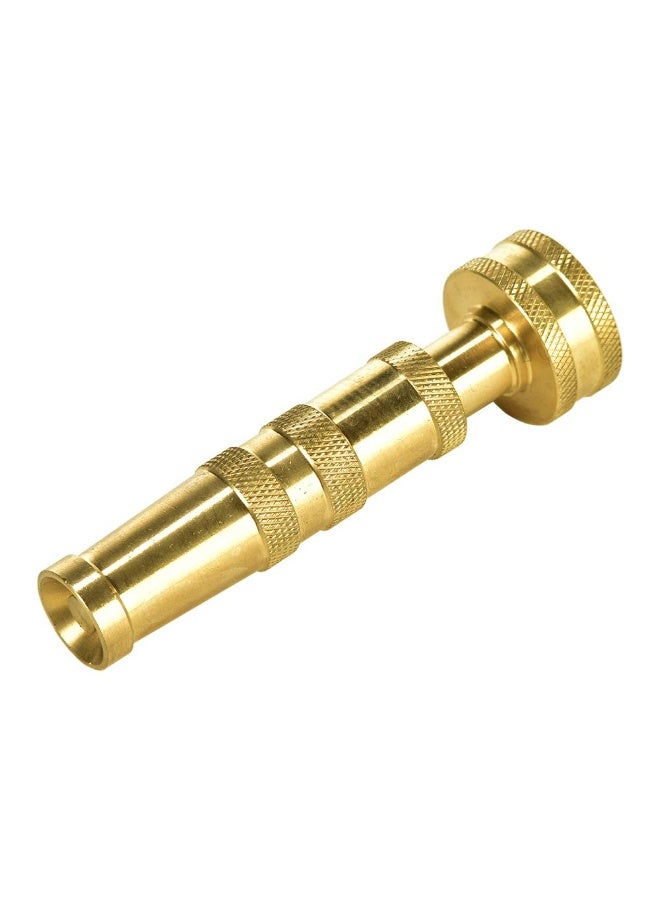 KISSUN 4" Heavy-Duty Brass Hose Nozzle, Adjustable Twist Hose Nozzle, Jet Sweeper Nozzle, Garden Sprayer - Image 4