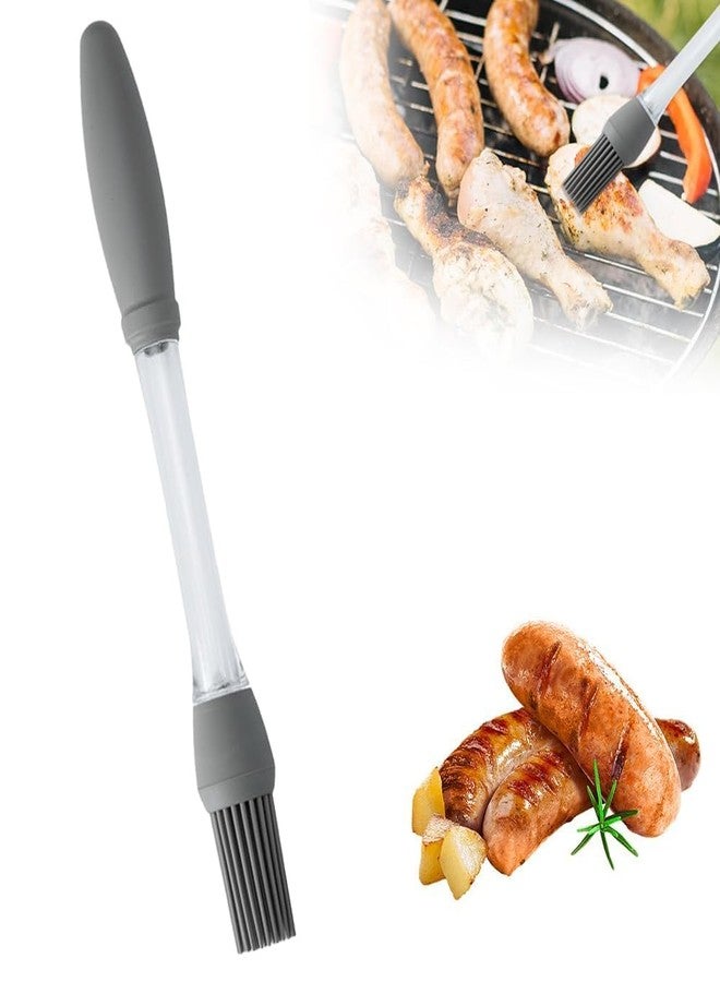 HONGID Silicone Basting Brush, Grey, Double-Ended BBQ Brush for Grilling and Cooking - Image 1