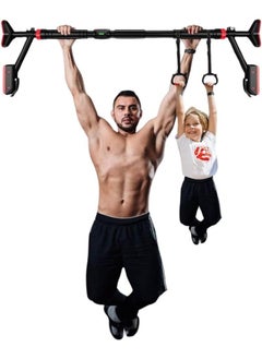 Fitness World Door Pull Up Bar, Screwless Door Pull Up Bar, Upper Body Exercise Bar with Adjustable Portable Lock, Exercise System, Wall Mounted Trainer, Home Fitness Exercise Equipment  - Image 1