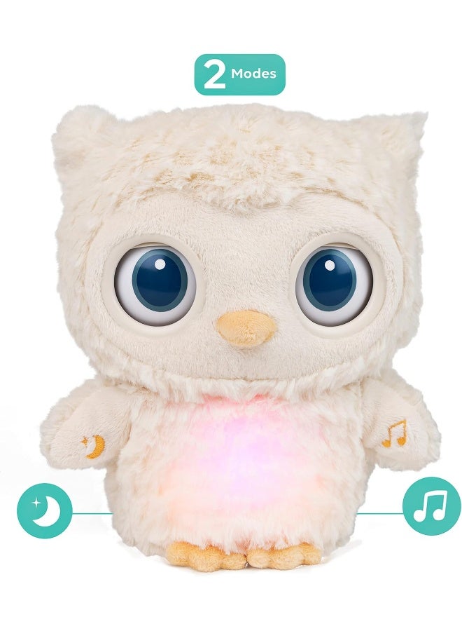 GUND جوند بومة النوم العيون النائمة™ - دمية محشوة مع أضواء وأصوات، 8 إنش - Image 3