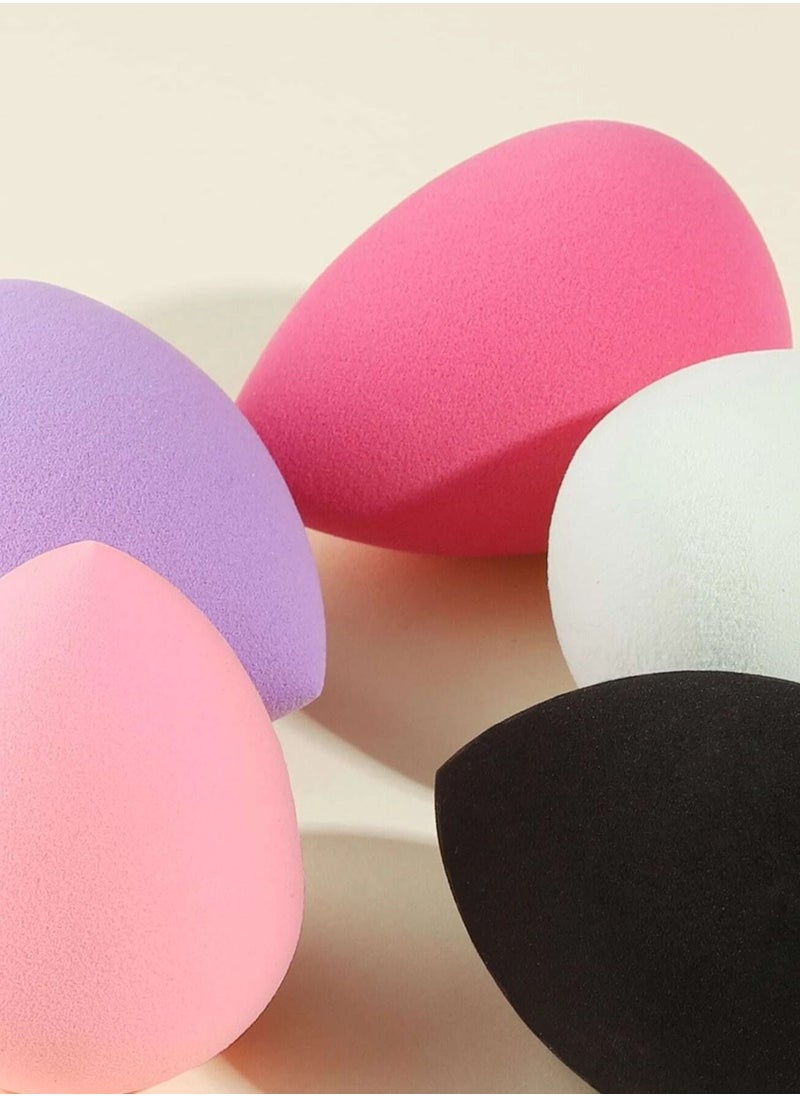 Shein - 5-piece drop shape makeup sponge set with storage box - Image 1