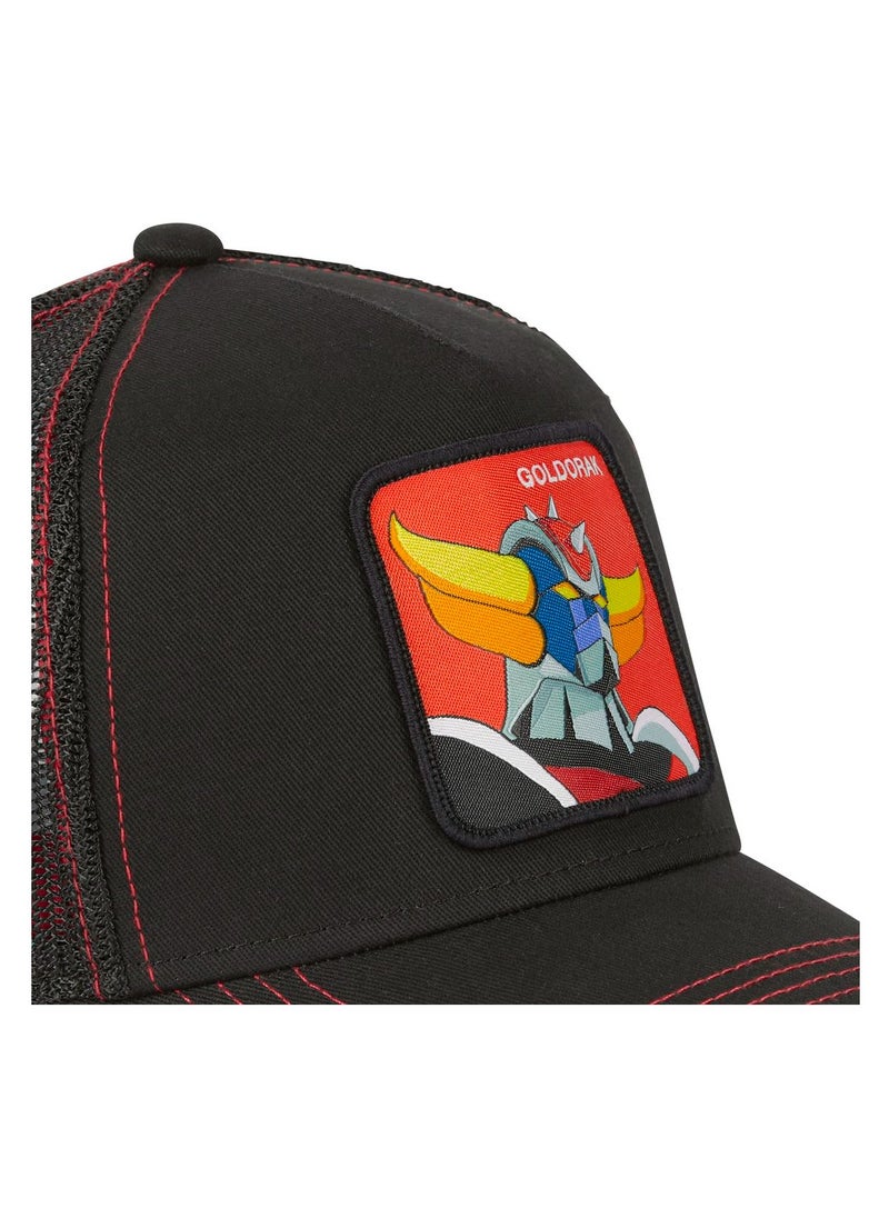 [ X ] Capslab - Goldorak Unisex Adult Trucker Cap Black - Image 1