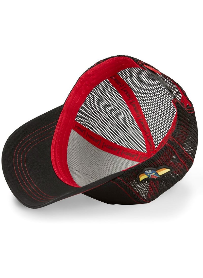 [ X ] Capslab - Goldorak Unisex Adult Trucker Cap Black - Image 1