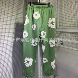 European and American Fashion Brand Sweater suit Kapok Printed Casual Loose Hoodie Mens and Womens Sports suit Green pants - pzsku/ZF2BA488E9278322CA794Z/45/1750433134/999ef24e-3d46-418d-b7c5-7c36e64d186e