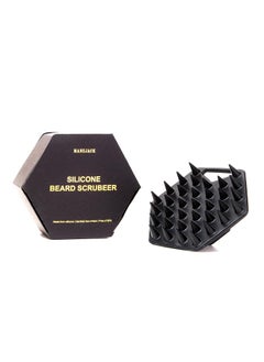 MANEJACK Scalp Exfolizator Tool for Beard Growth Silicone Mustache Shampoo Comb for Men wFlexible Soft Bristles Shower Brush Scrubber for Dandruff Removal 