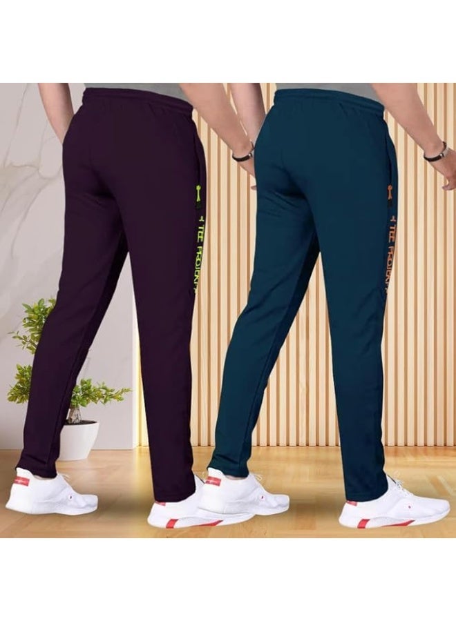 بنطال رياضي للرجال من TEE PROJEKT - تصميم عصري بلون موحد مع جيب، مناسب للأنشطة الرياضية واليوغا (عبوة من قطعتين) - مقاس 2XL - Image 3