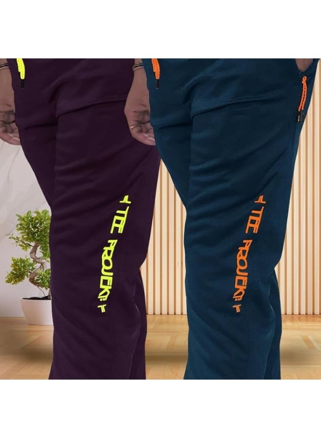 بنطال رياضي للرجال من TEE PROJEKT - تصميم عصري بلون موحد مع جيب، مناسب للأنشطة الرياضية واليوغا (عبوة من قطعتين) - مقاس 2XL - Image 2