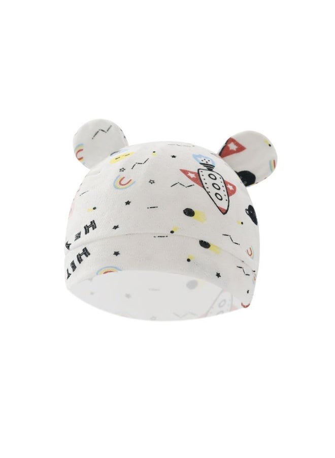 Baby Swaddle Blanket Cute Baby Blanket Soft Infant Blanket for Newborns Adjustable Sleeping Bag Super Swaddling Blanket Newborn Swaddle Towel Anti Kick Quilt for Delivery Room with Hat Cosmic Rocket Swaddle and Hat Set Soft and Comfortable for Sleeping - Image 2