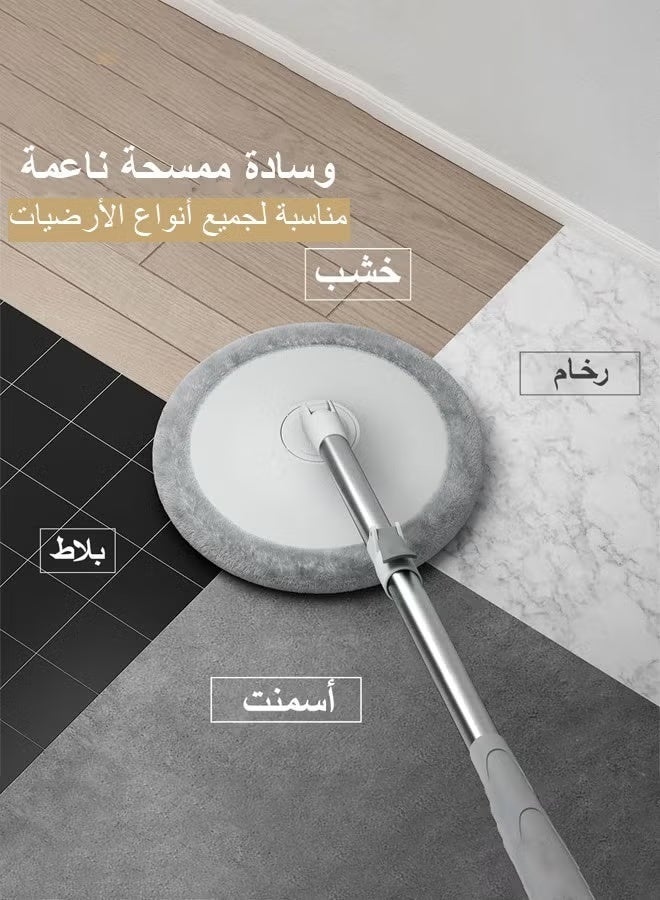 360 Degree Rotating Mop and Bucket Flat Self-Separating Laminating Mop Set with 4 Microfiber Pads and Extendable Handle Perfect for Cleaning All Kinds of Floors - Image 2