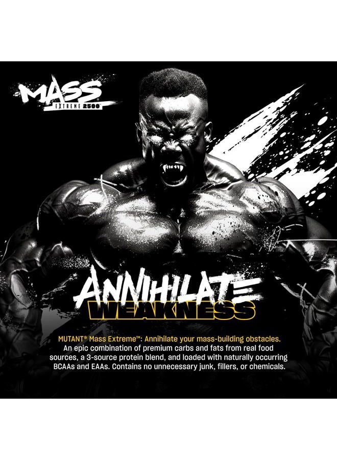 Mutant Mass Extreme Gainer Whey Protein Powder, Build Muscle Size & Strength with High-Density Clean Calories, 6 lbs. (2.72 kg) (Triple Chocolate) - Image 4