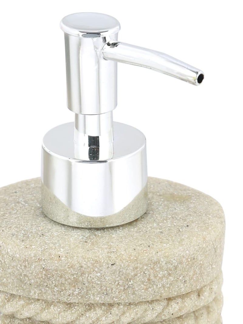 Premium Design Liquid Soap Dispenser (1 Piece) (Material: Polyresin, Capacity: 300ml, Colour: Sand)  - Image 2