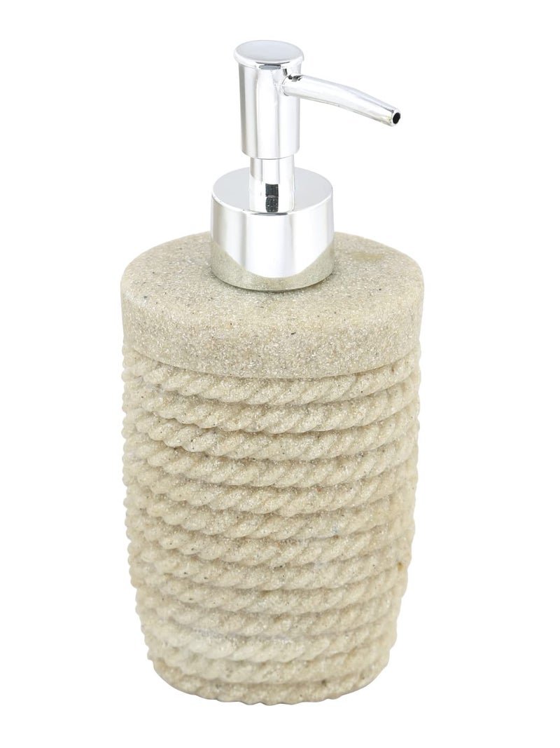Premium Design Liquid Soap Dispenser (1 Piece) (Material: Polyresin, Capacity: 300ml, Colour: Sand)  - Image 1