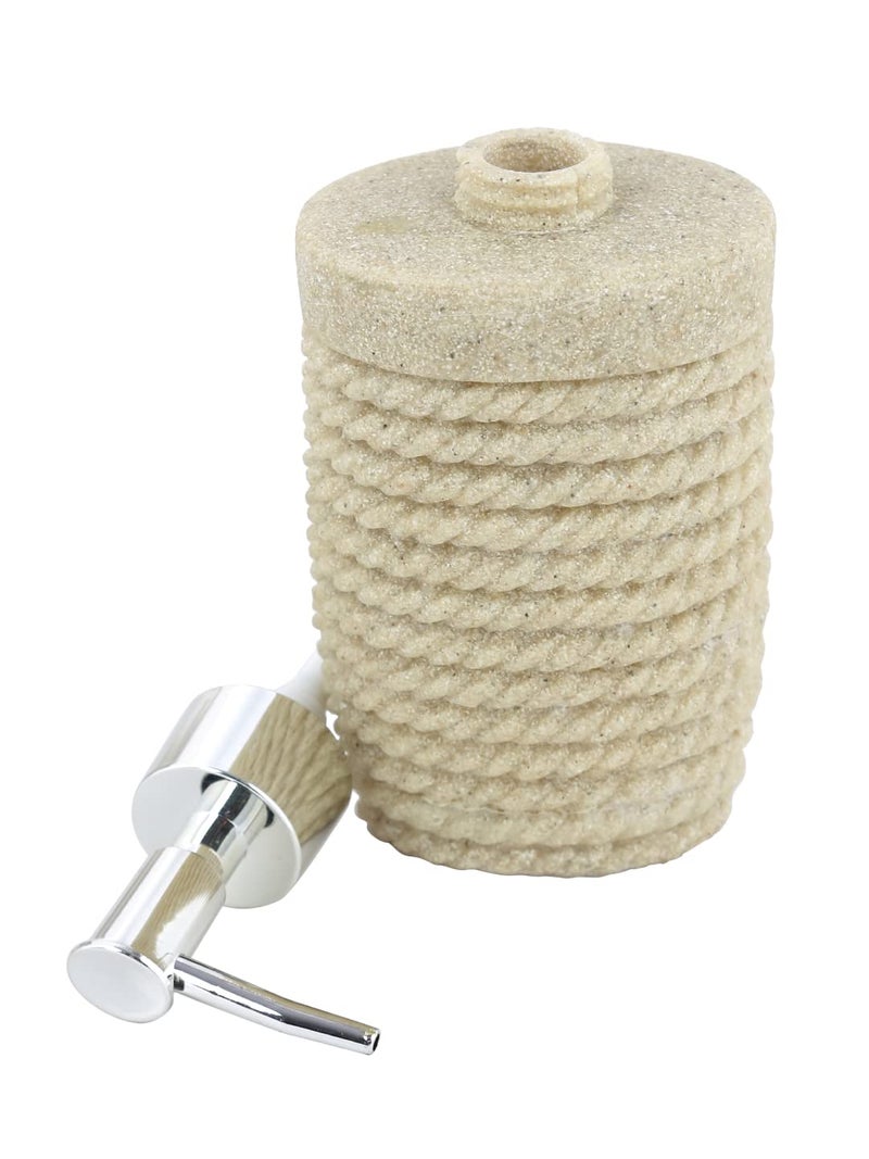 Premium Design Liquid Soap Dispenser (1 Piece) (Material: Polyresin, Capacity: 300ml, Colour: Sand)  - Image 4