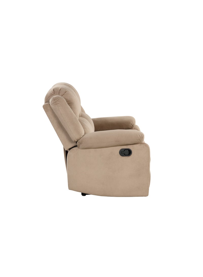 Royaloak Penang 2 Seater Recliner | Fabric Upholstery | High Back Support | Tufted Detailing | Pillow Top Armrest | Pocket Springs | Strong Footrest | Heavy Duty Metal Support for Lasting Comfort - Image 5