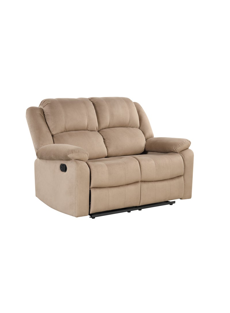 Royaloak Penang 2 Seater Recliner | Fabric Upholstery | High Back Support | Tufted Detailing | Pillow Top Armrest | Pocket Springs | Strong Footrest | Heavy Duty Metal Support for Lasting Comfort - Image 4