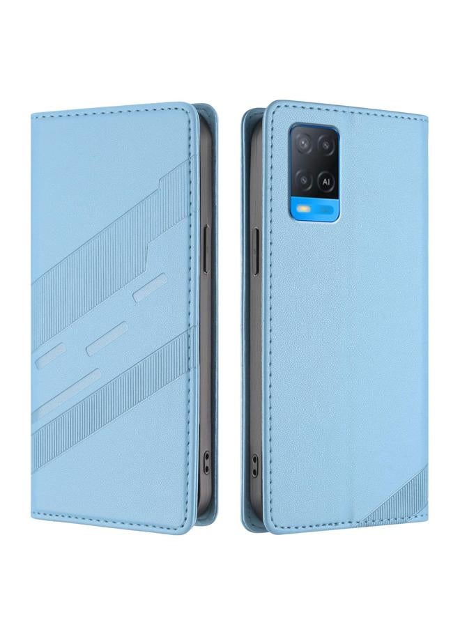 S-TOP Case For OPPO A54 4G Embossed Multi-functional Wallet Retro Leather Phone Case - Image 2