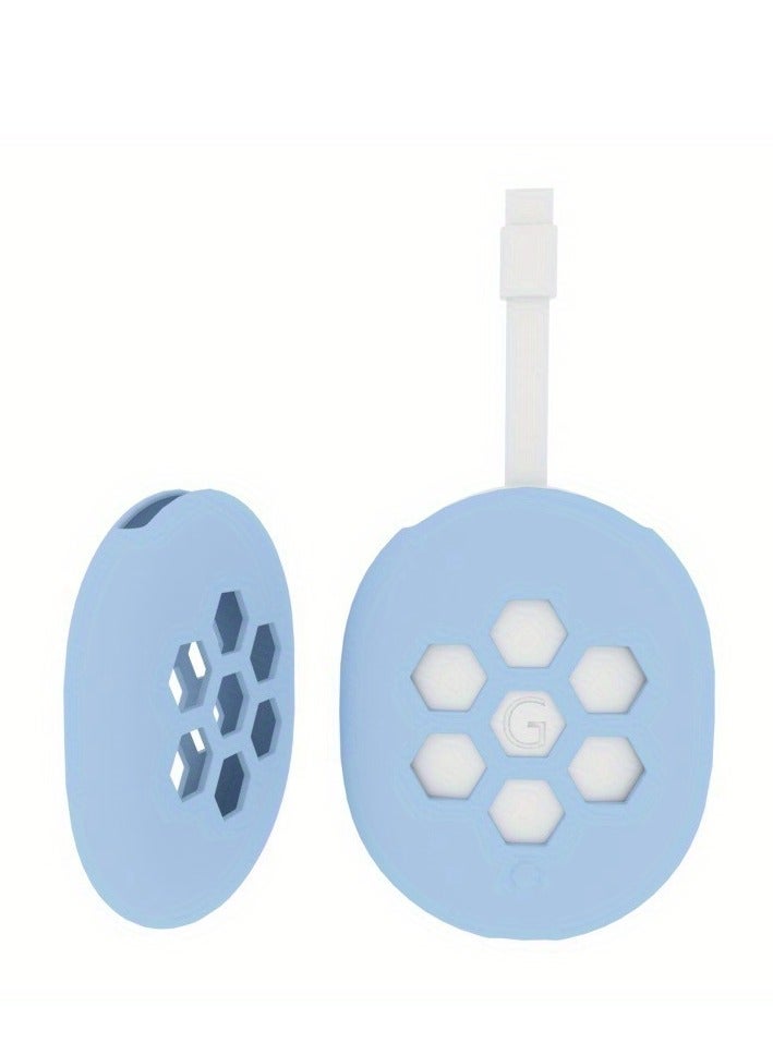 O Ozone Silicone Case Protective Cover For Google Chromecast TV 2020 TV BOX , Lightweight Anti-Slip Shockproof TV Set Top Box Sleeve Cover - Blue  - Image 1