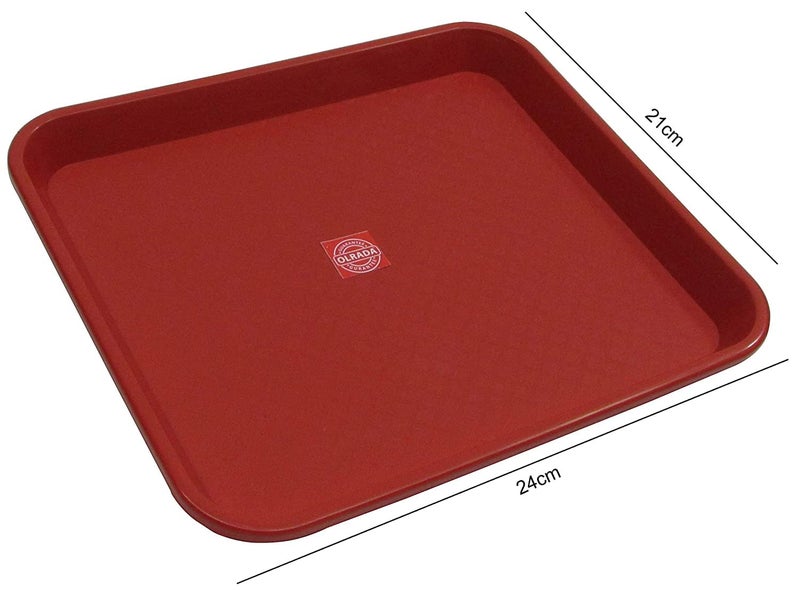 Olrada Home/Restarunt Food Serving Tray, Plastic Small 3pc Set - Image 2