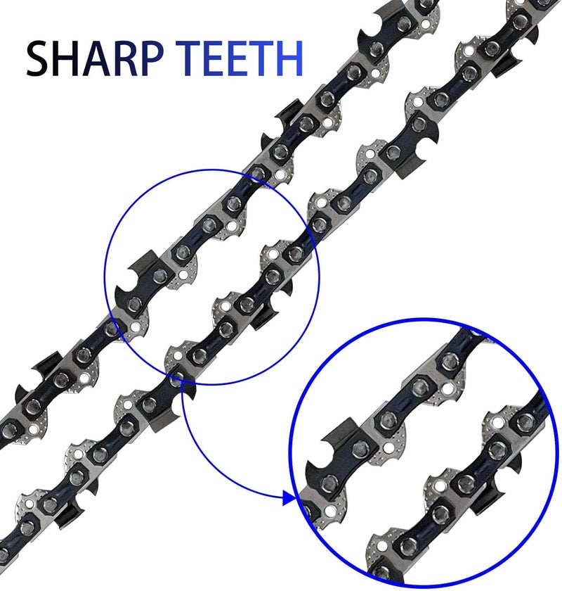 Opuladuo 2PC 12 inch Chainsaw Chain for RIDGID R01101K Chainsaw, 12" Replacement Chain for RIDGID R01101B / R01101VNM Chain Saw - Image 2