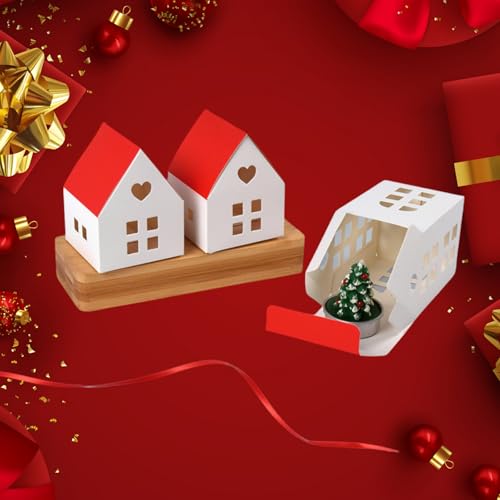 HAN SHENG 30 Pcs Red House Shaped Candy Boxes with Roof - Wedding Favors, Christmas Party Gift Boxes, Birthday Candy Storage Containers, Decorative Ornament Boxes for Holidays & Special Events - Image 4