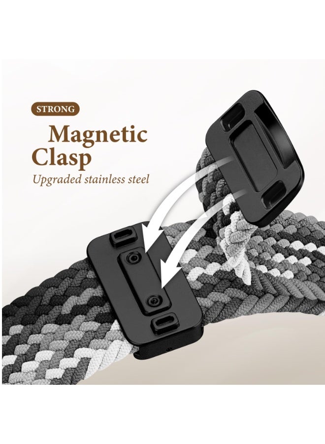 Nicor 2PCS Apple Watch Straps Wristband Adjustable Braided Stretchy Bands with Compatible for Apple Watch Band 42mm44mm 45mm 46mm 49mm Men, Nylon Sport Solo Loop for iWatch Series 11 10 9 8 7 6 5 4 3 Ultra 3 2 1 SE - Image 2
