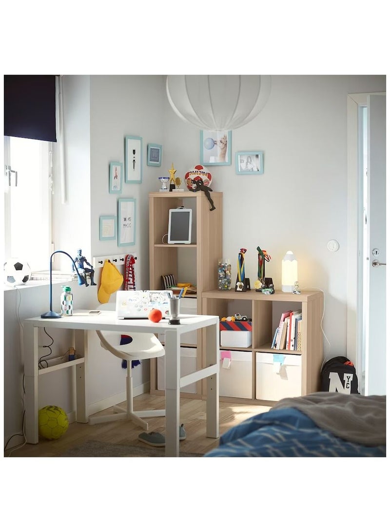 WK وحدة رفوف تخزين بتأثير خشب البلوط الأبيض 42x147 سم - Image 5