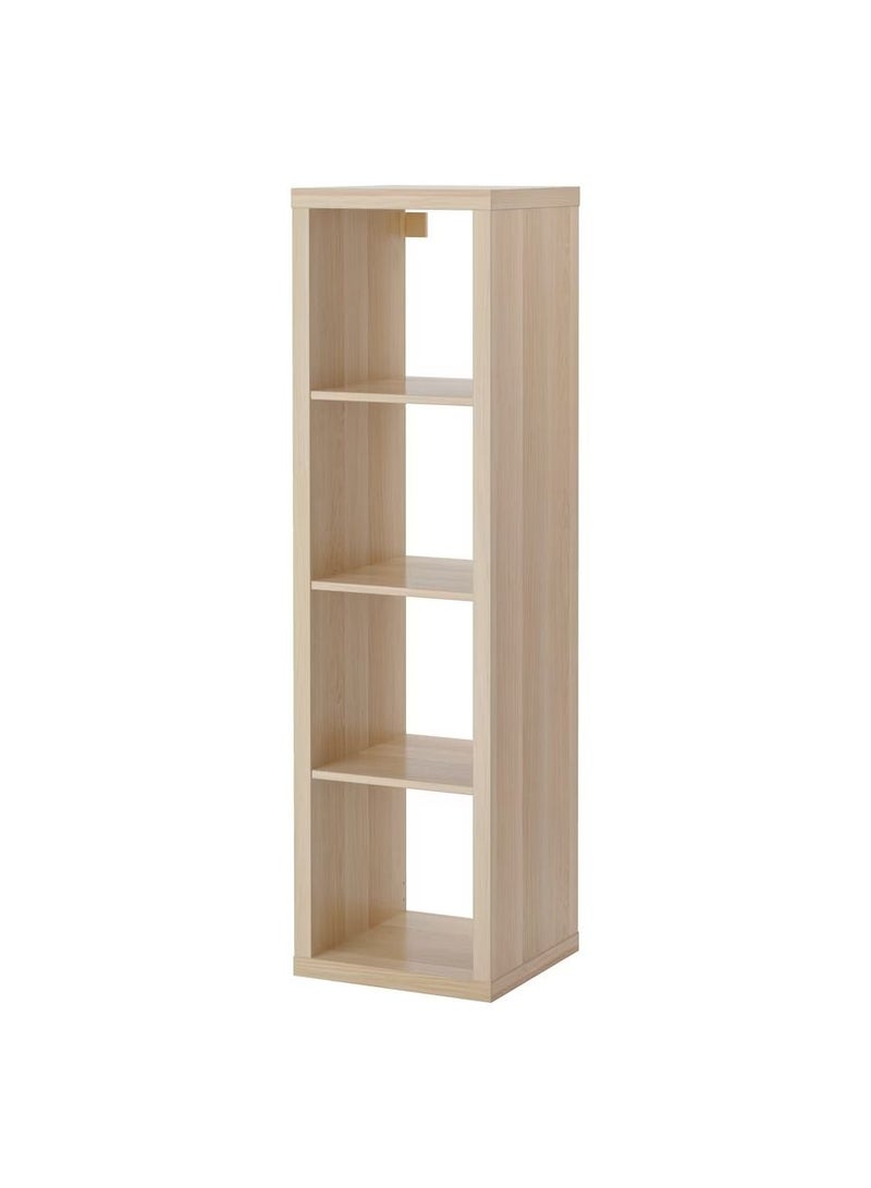 WK وحدة رفوف تخزين بتأثير خشب البلوط الأبيض 42x147 سم - Image 1