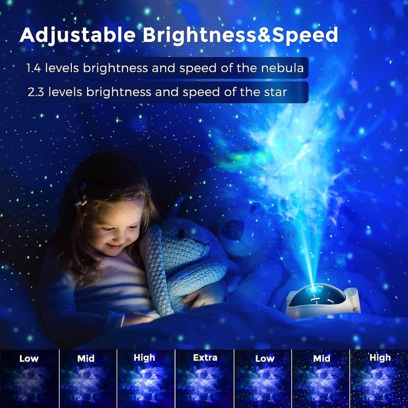 URM Enterprises Astronaut Star Galaxy Night Light Projector with Timer Christmas Astronaut Space Buddy Projector for BedroomCeiling Decor Planetarium Ambiance Gift 360 Adjustable Starry Sky - Image 3