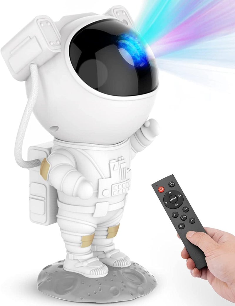 URM Enterprises Astronaut Star Galaxy Night Light Projector with Timer Christmas Astronaut Space Buddy Projector for BedroomCeiling Decor Planetarium Ambiance Gift 360 Adjustable Starry Sky - Image 1