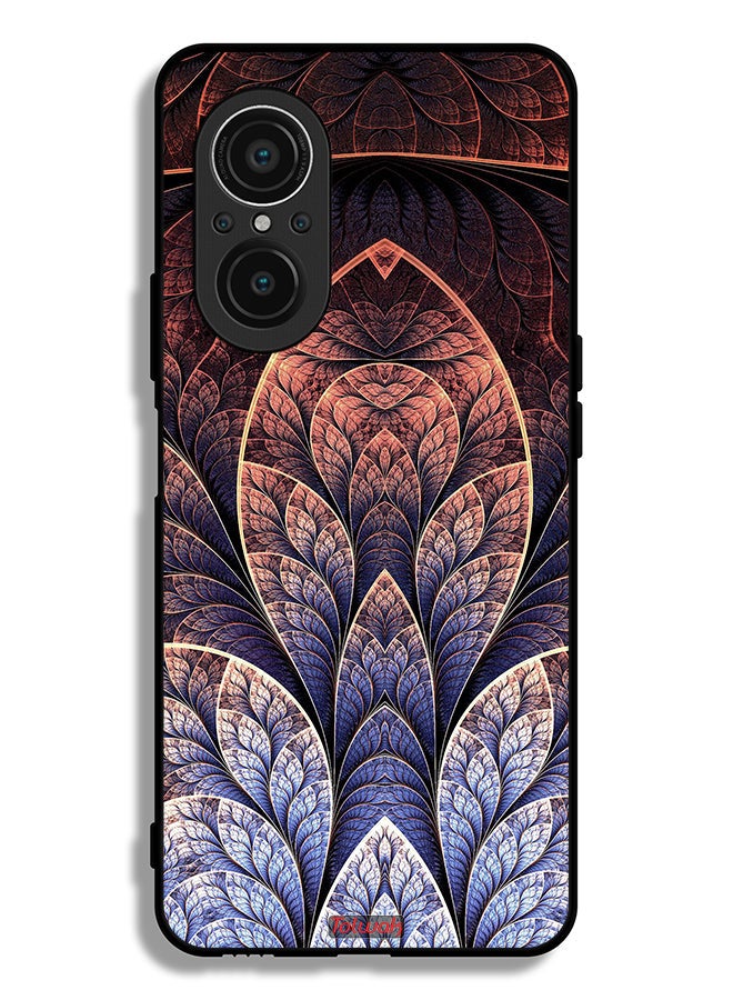 Tolwak غطاء واقي لهاتف هواوي نوفا 9 SE 4G بتصميم زهور هندسية تجريدية - Image 2