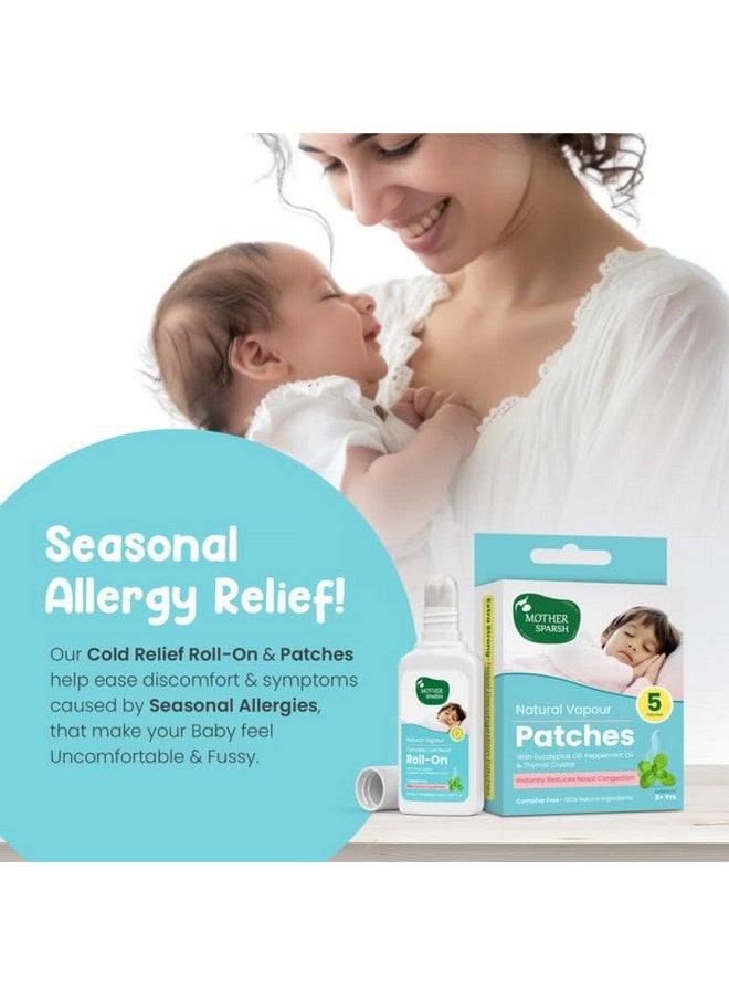 Mother Sparsh Natural Vapour Complete Cold Relief Roll-On For Babies-15Ml | With Thymol Crystal, Eucalyptus Oil & Peppermint Oil For Cold & Cough | 100% Natural | Relieves Chest Congestion - Image 4