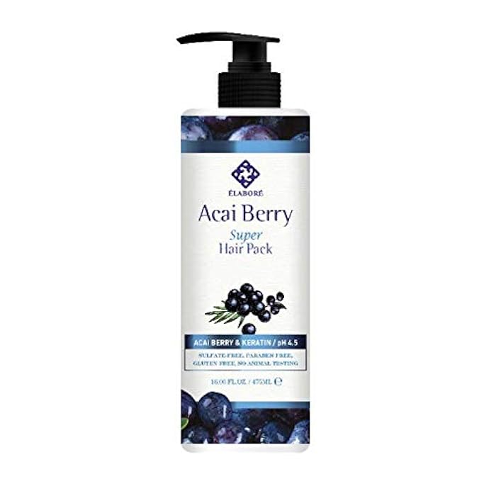 Elabore Acai Berry Super Hair Pack & Shampoo Set 16.06fl.oz/ 475ml - Image 2