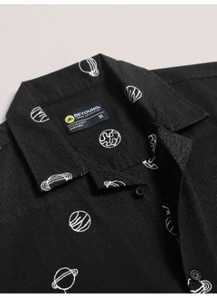 Black Galaxy Embroidered Half Sleeve Shirt - pzsku/ZF2BB2289A3B3B98202EBZ/45/_/1738235676/69452979-e29b-4385-8070-9d4e738d5930