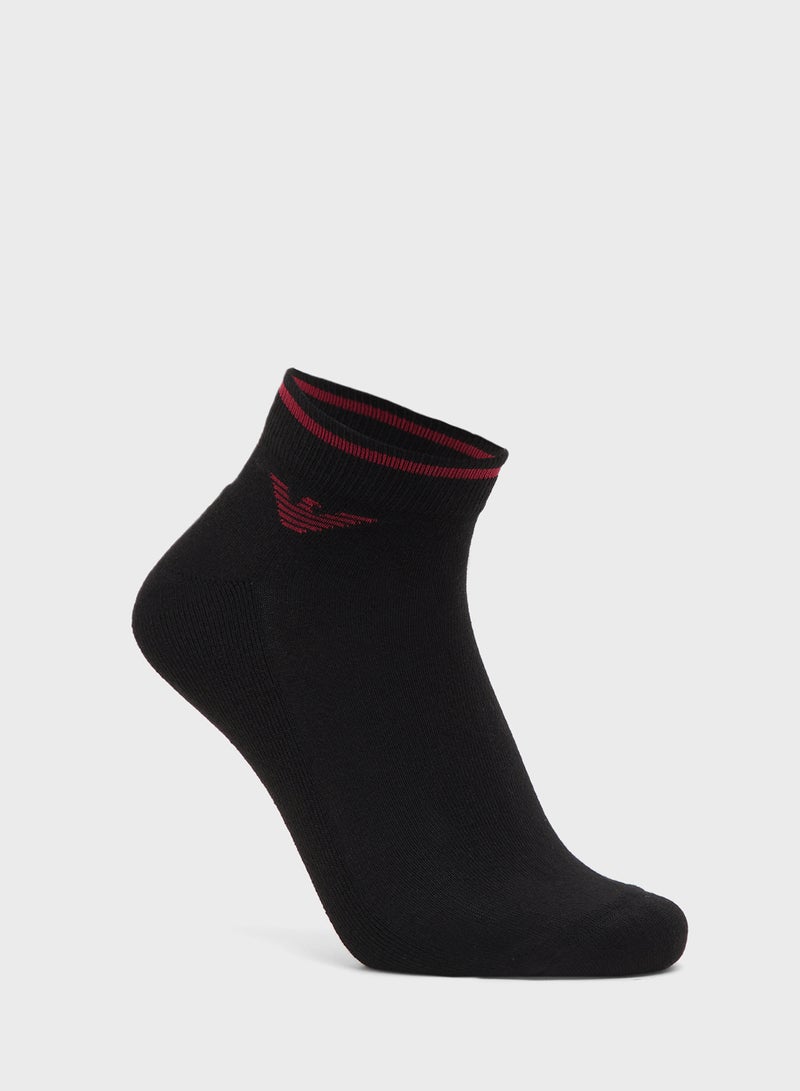 EMPORIO ARMANI 2 Pack Sneaker Socks  - Image 2