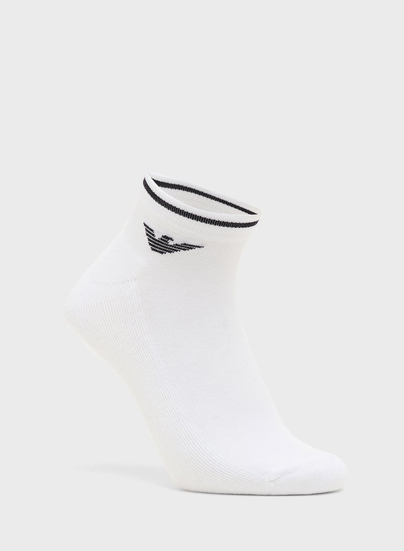 EMPORIO ARMANI 2 Pack Sneaker Socks  - Image 3