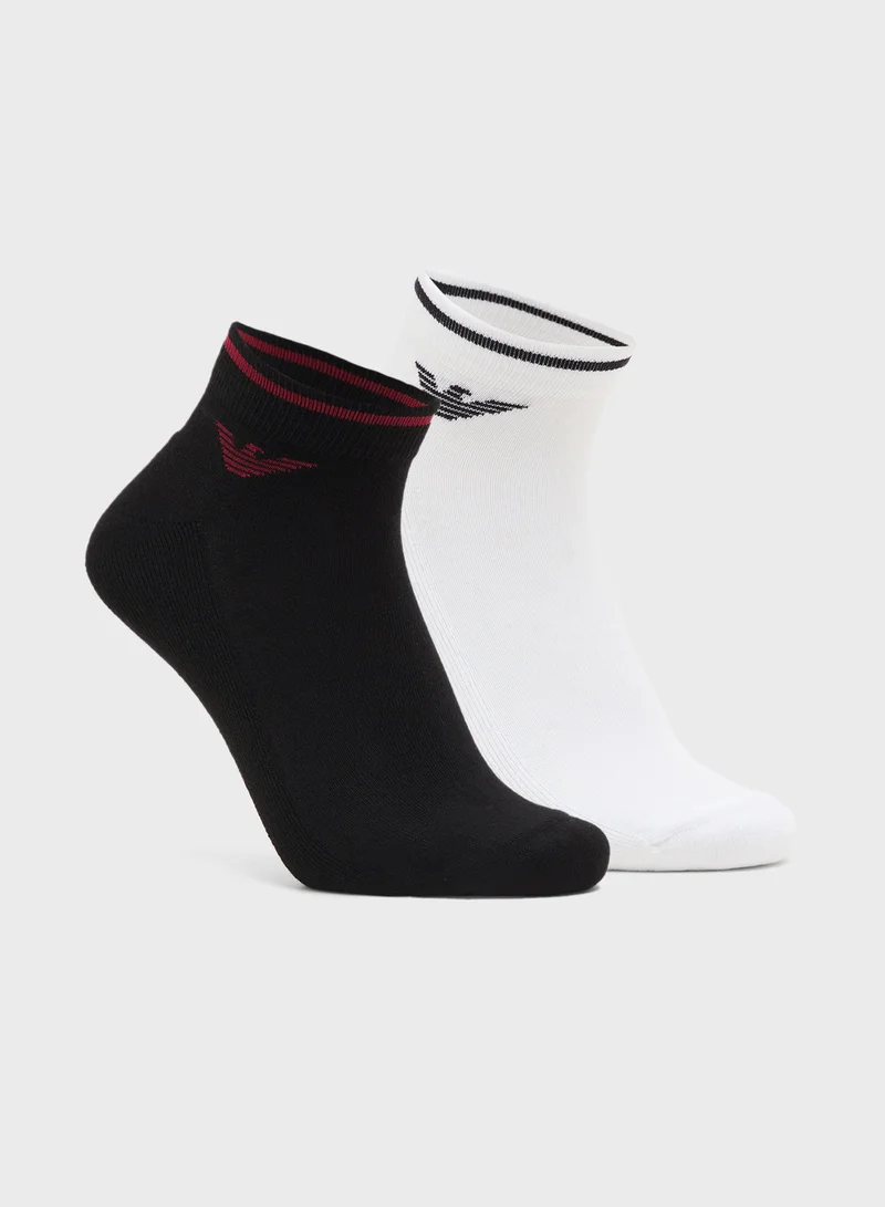 امبوريو ارماني 2 Pack Sneaker Socks