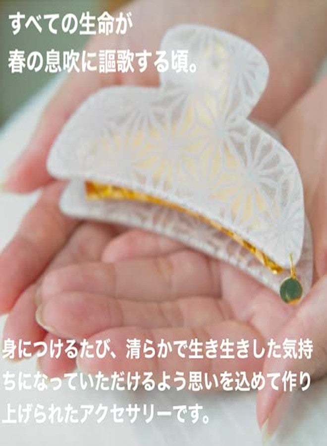 noren Hair Claw Vance Clip for Women Girls (SEIMEI Rectangle/Yellow) Made in Japan Banana Cute Aesthetic Japanese Hair Accessory - Image 4