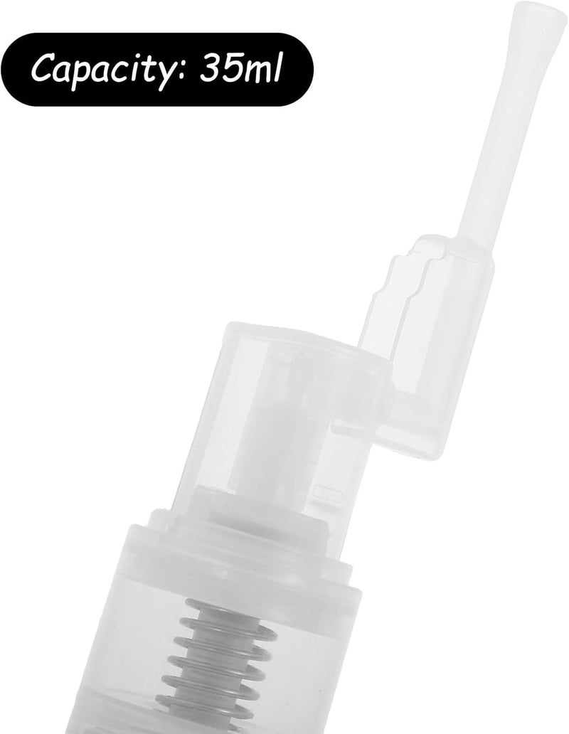FAVOMOTO Dry Powder Spray Bottle 35ml Pet Refillable Spray Container for Oral Medicine and Home Use, Fine Mist Dispenser Suitable for Powder, Hair, Face, Travel - Image 3